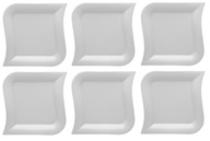 OBLÍBENÁ OPERA 6 x JEDÁLNE TANIERE 27 CM BIELE MODERNÉ OBLÍBENÁ OPERA 6 x JEDÁLNE TANIERE 27 CM BIELE MODERNÉ