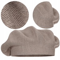 Baret Elegantná Tmavo Béžová Módna Teplá MAJKA Baret Elegantná Tmavo Béžová Módna Teplá MAJKA