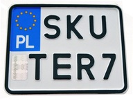 Poľská doska SCOOTER pre registračný rám Poľská doska SCOOTER pre registračný rám