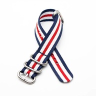 NATO Ring Silver 22 mm remienok na hodinky vzor #23 NATO Ring Silver 22 mm remienok na hodinky vzor #23