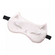 Ružová saténová dekoračná maska ​​na spanie pre mačky OPK01R