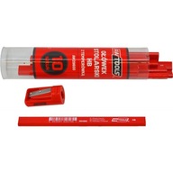 TERÁRSKA ceruzka HB červená 10 ks + orezávatko