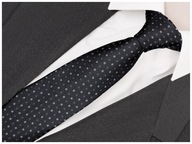 Pánska kravata JACQUARD Classic Black rc101 Pánska kravata JACQUARD Classic Black rc101