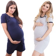 SET 2X TEHOTSKÁ NOČNÁ KOŠIELKA NA KÔMENIE R. L SET 2X TEHOTSKÁ NOČNÁ KOŠIELKA NA KÔMENIE R. L