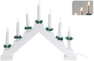 Svietnik so svetielkami Okenné svietidlá na sviečky 7 LED ADVENT dekorácia Svietnik so svetielkami Okenné svietidlá na sviečky 7 LED ADVENT dekorácia