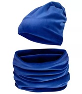 Velúrový zimný set s čiapkou a komínovým šálom