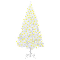Umelý vianočný stromček s LED svetielkami, hrubé vetvičky, b
