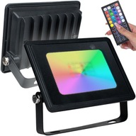 VONKAJŠIE FAREBNÉ HALOGÉNOVÉ SVETLO RGB LED VODEODOLNÉ IP65 20W