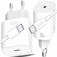 RÝCHLA SIEŤOVÁ NABÍJAČKA USB-C 25W RÝCHLO NABÍJANIE NAPÁJANIE 3A + KÁBEL RÝCHLA SIEŤOVÁ NABÍJAČKA USB-C 25W RÝCHLO NABÍJANIE NAPÁJANIE 3A + KÁBEL