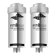 FitAqua AWF-SWR-P-M Strieborný sprchový filter s KDF, 2 kusy