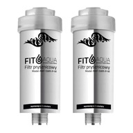 FitAqua AWF-SWR-P-M Strieborný sprchový filter s KDF, 2 kusy FitAqua AWF-SWR-P-M Strieborný sprchový filter s KDF, 2 kusy