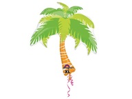 Fóliový balón Palm Tree Hawaii 74x83cm Havajský Fóliový balón Palm Tree Hawaii 74x83cm Havajský