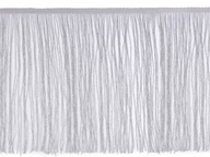 Lurex Fringes lesklé 25 cm striebro Lurex Fringes lesklé 25 cm striebro