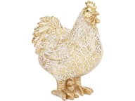 Okrasná dekoratívna figúrka HEN 16,5 x 12,5 x 6,5 cm - ZLATÁ Okrasná dekoratívna figúrka HEN 16,5 x 12,5 x 6,5 cm - ZLATÁ