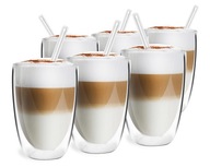 Vialli Design VITA termo poháre na kávu 350ml + sklenené slamky 6ks. Vialli Design VITA termo poháre na kávu 350ml + sklenené slamky 6ks.