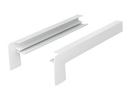 Biely hliníkový uzáver, oceľový parapet 20cm Biely hliníkový uzáver, oceľový parapet 20cm