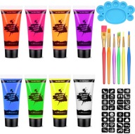 BODY farby na tvár Žiariace v UV 8x10ml ultrafi BODY farby na tvár Žiariace v UV 8x10ml ultrafi