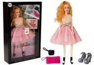 Blond modelka Bábika 28 cm Kabelka Vysoké podpätky - set pre každého Blond modelka Bábika 28 cm Kabelka Vysoké podpätky - set pre každého