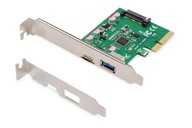 DIGITUS PCI Express USB 3.1 radič - USB A / Ty