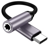 Adaptérový adaptér USB-C konektor na 3,5 mm mini jack Adaptérový adaptér USB-C konektor na 3,5 mm mini jack
