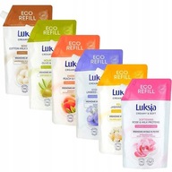 LUKSJA KRÉMOVÉ SOFT ECO NÁPLŇOVÁ SADA TEKUTÉ MYDLA STOCK MIX 6 vôní LUKSJA KRÉMOVÉ SOFT ECO NÁPLŇOVÁ SADA TEKUTÉ MYDLA STOCK MIX 6 vôní