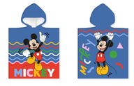 Mickey Mickey Mouse pončo bavlnené osušky pončo 50x110 cm Mickey Mickey Mouse pončo bavlnené osušky pončo 50x110 cm