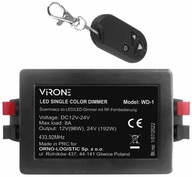 LED stmievač, 12-24V DC ovládač, rádiové diaľkové ovládanie LED stmievač, 12-24V DC ovládač, rádiové diaľkové ovládanie