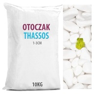 Biele THASSOS grécke dekoratívne kamene 1-3cm 10KG