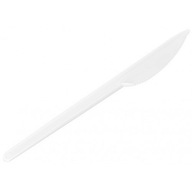 Jednorazové plastové biele nože 100 ks.