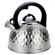 OCEĽOVÁ kanvica s píšťalkou 3,0L KLAUSBERG KB-7549 OCEĽOVÁ kanvica s píšťalkou 3,0L KLAUSBERG KB-7549