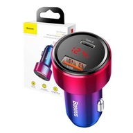 BASEUS VÝKONNÁ AUTONABÍJAČKA USB ZDROJ USB-C 20V QC 4.0 PD 45W LED BASEUS VÝKONNÁ AUTONABÍJAČKA USB ZDROJ USB-C 20V QC 4.0 PD 45W LED