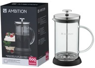 AMBITION Džbán PIESTOVÝ SKLENÝ PIRÁT RAFAELLA 0,6 L KÁVA ČAJ BYLINKY AMBITION Džbán PIESTOVÝ SKLENÝ PIRÁT RAFAELLA 0,6 L KÁVA ČAJ BYLINKY
