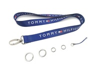 Šnúrka s logom Tommy Hilfiger v námorníckej modrej farbe kľúča od telefónu