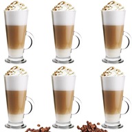 SADA 6 KUSOV POHÁROV CAFFE MACCHIATO LATTE SADA 6 KUSOV POHÁROV CAFFE MACCHIATO LATTE