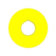 Žltý štítok pre BEZPEČNOSTNÝ SPÍNAČ, 60mm