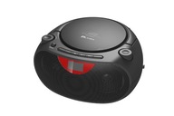 RÁDIO CD MP3 SD BOOMBOX NAPÁJANÉ BATÉRIOU ČIERNA