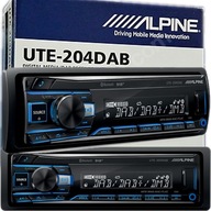 RÁDIO ALPINE UTE-204DAB BT DAB + FLAC + USB + MULTICOLOR + SUB-OUT + AUX