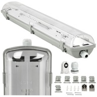 Hermetické svietidlo 2x60cm LED PLACHTA DO Garáž Hermetické svietidlo 2x60cm LED PLACHTA DO Garáž