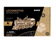 DREVENÝ MODEL ROBOTIME 3D PUZZLE MECHANICKÝ LOKOMOTÍVNY VLAK DIY 350 ks. DREVENÝ MODEL ROBOTIME 3D PUZZLE MECHANICKÝ LOKOMOTÍVNY VLAK DIY 350 ks.