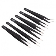 6ks antistatická ESD pinzeta 12-14cm z nerezovej ocele 6ks antistatická ESD pinzeta 12-14cm z nerezovej ocele