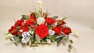 Kvety na hrob Dekorácia FLOWERBOX ZLOŽENIE rôzne