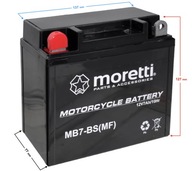 Akumulátor Moretti AGM (Gel) MB7-BS