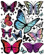 Spots Rainbow motýle veľký list Spots Rainbow motýle veľký list