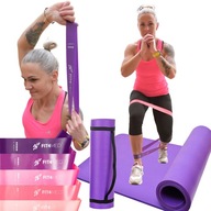 PODLOŽKA NA FITNESS CVIČENIE HRUBÁ, VEĽKÁ, PROTIŠMYKLAVÁ GUMOVÁ, PEVNÉ ODPOROVÉ PÁSY PODLOŽKA NA FITNESS CVIČENIE HRUBÁ, VEĽKÁ, PROTIŠMYKLAVÁ GUMOVÁ, PEVNÉ ODPOROVÉ PÁSY