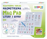 Obojstranná magnetická tabuľa. Písmená a čísla MagPad Obojstranná magnetická tabuľa. Písmená a čísla MagPad