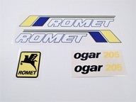 ROMET OGAR 205 sada žltých nálepiek