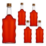 5x LUXUSNÁ FĽAŠA Wave 500ml na BIBER LIKÉRY VÍNO ŠŤAVY VODKA LIKÉR ŠŤAVY 5x LUXUSNÁ FĽAŠA Wave 500ml na BIBER LIKÉRY VÍNO ŠŤAVY VODKA LIKÉR ŠŤAVY