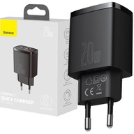SIEŤOVÁ NABÍJAČKA BASEUS USB-C USB 20W PD QC 3.0 SIEŤOVÁ NABÍJAČKA BASEUS USB-C USB 20W PD QC 3.0