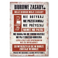 Plechový plagát, kovový nápis, Kancelársky poriadok do kancelárie Plechový plagát, kovový nápis, Kancelársky poriadok do kancelárie