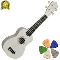 SOPRANO UKULELE BIELA ​​MATNÁ UK-21+ZADARMO!